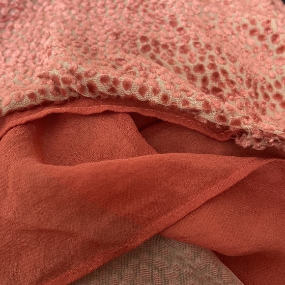 Intermix bolero waist tied pale link v neck silk lining top - Picture 6 of 8